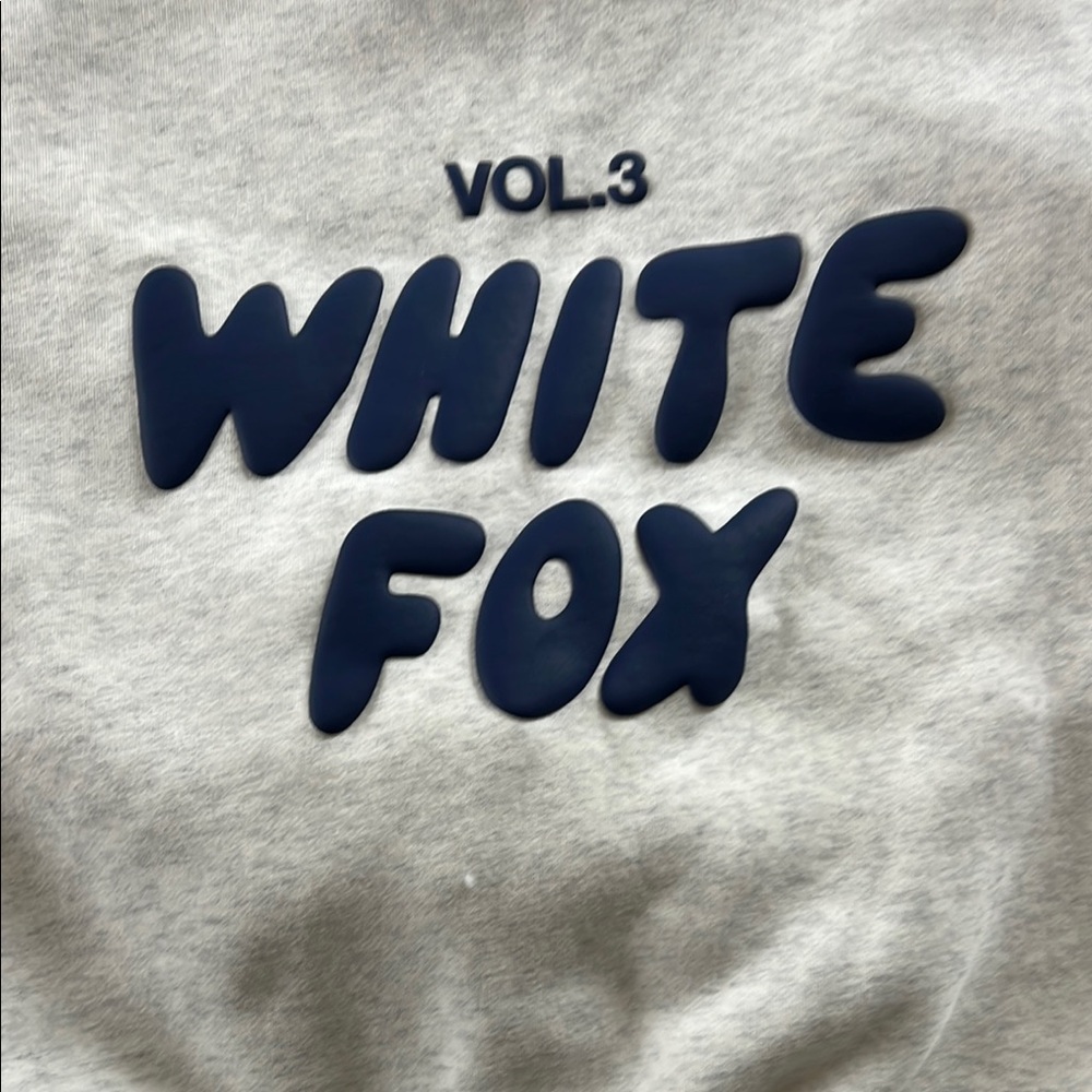 White Fox Gray Hoodie